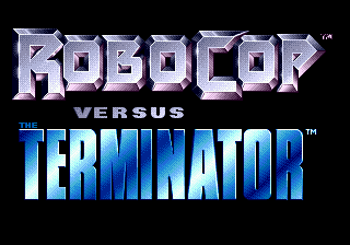 Robocop vs the Terminator Title Screen